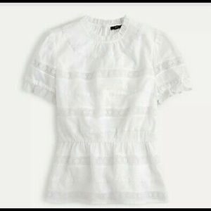 J. Crew Daisy Chain Peplum Top